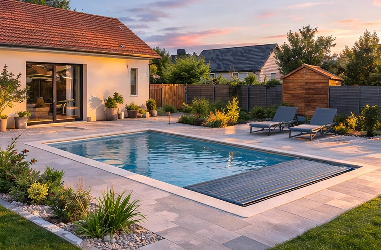 Étape 5 de l’installation d’une piscine coque : mise en service et finitions autour du bassin
