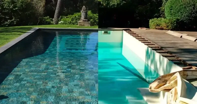 Comparaison des revêtements d’une piscine lors du remplacement du liner