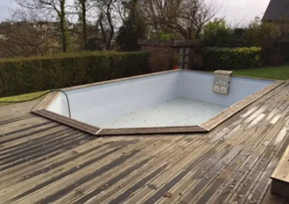 Piscine avant modification du bassin