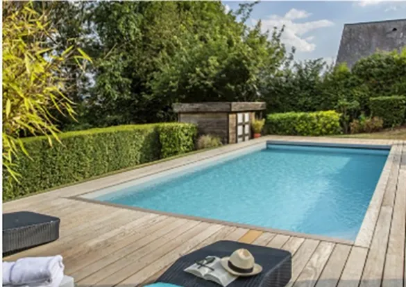 Piscine après modification du bassin